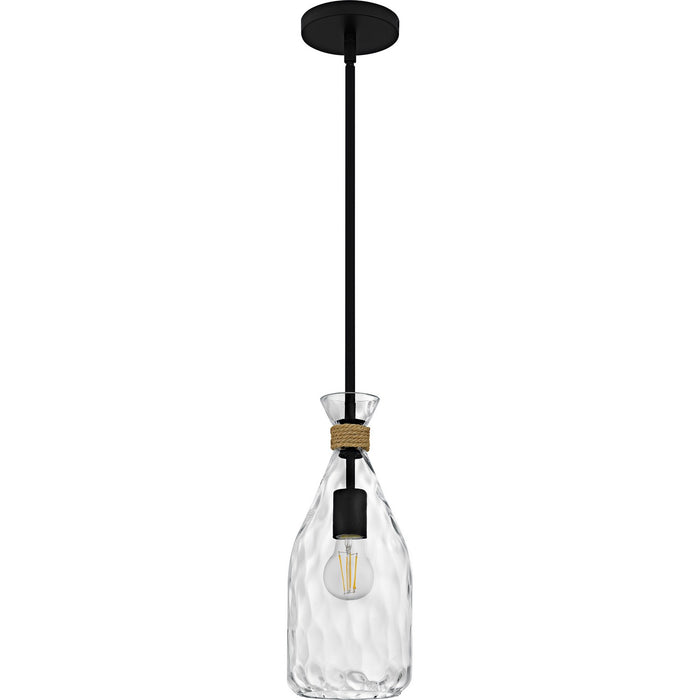 Quoizel QPP6782MBK One Light Mini Pendant, Matte Black