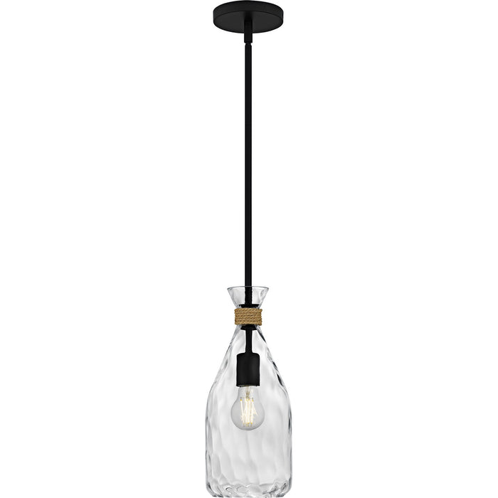 Quoizel QPP6782MBK One Light Mini Pendant, Matte Black