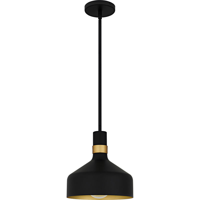 Quoizel QPP6804MBK One Light Mini Pendant, Matte Black