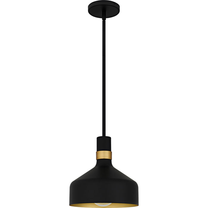 Quoizel QPP6804MBK One Light Mini Pendant, Matte Black