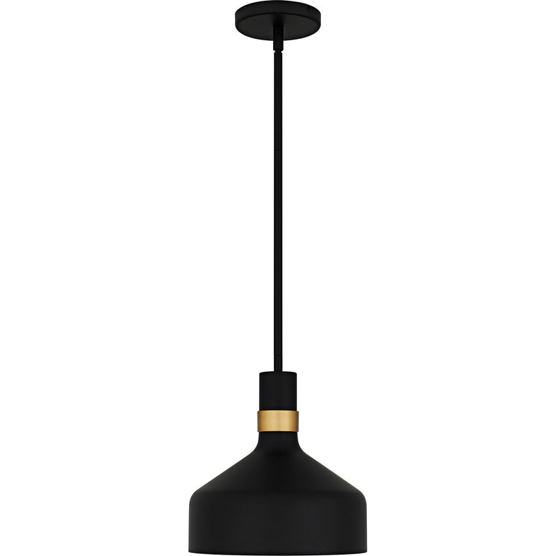 Quoizel QPP6804MBK One Light Mini Pendant, Matte Black