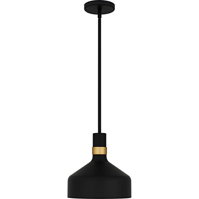 Quoizel QPP6804MBK One Light Mini Pendant, Matte Black