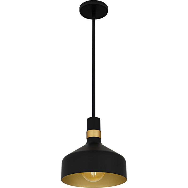 Quoizel QPP6804MBK One Light Mini Pendant, Matte Black