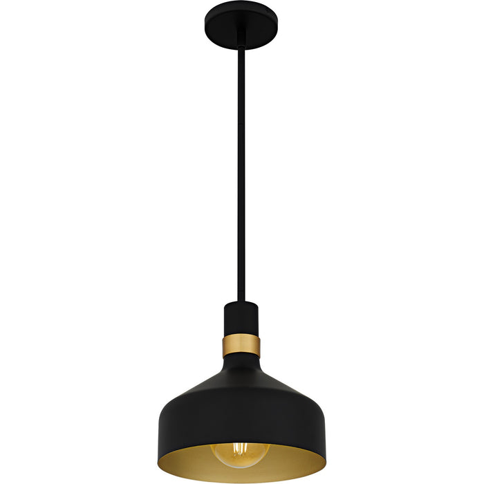 Quoizel QPP6804MBK One Light Mini Pendant, Matte Black