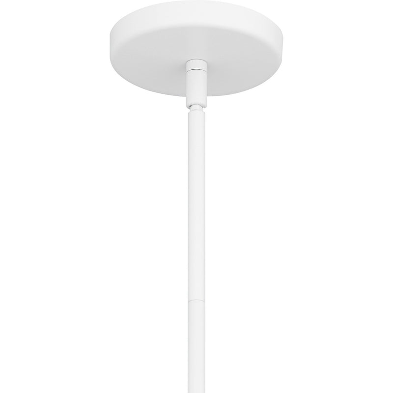 Quoizel QPP6804W One Light Mini Pendant, Matte White