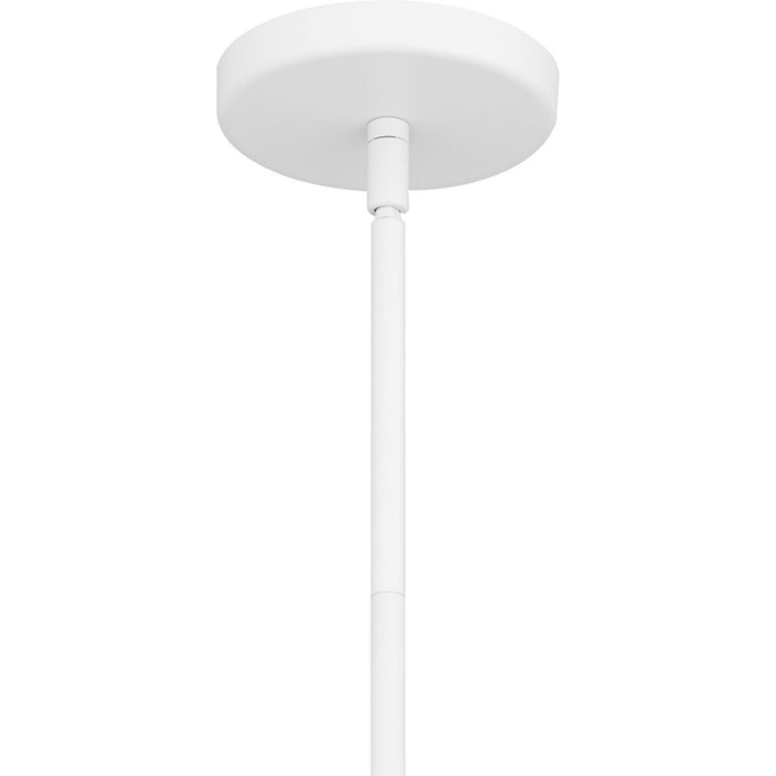 Quoizel QPP6804W One Light Mini Pendant, Matte White
