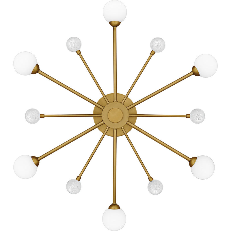 Quoizel QSF6781BRG Six Light Semi-Flush Mount, Brushed Gold