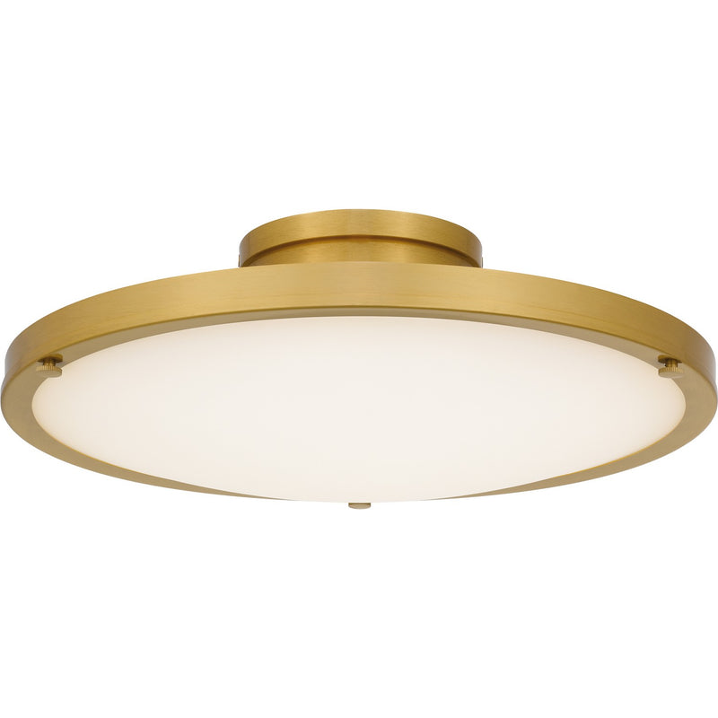Quoizel QSF6784BRG LED Semi-Flush Mount, Brushed Gold