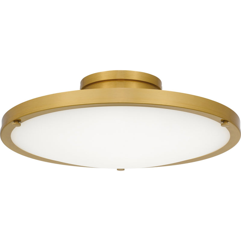 Quoizel QSF6784BRG LED Semi-Flush Mount, Brushed Gold
