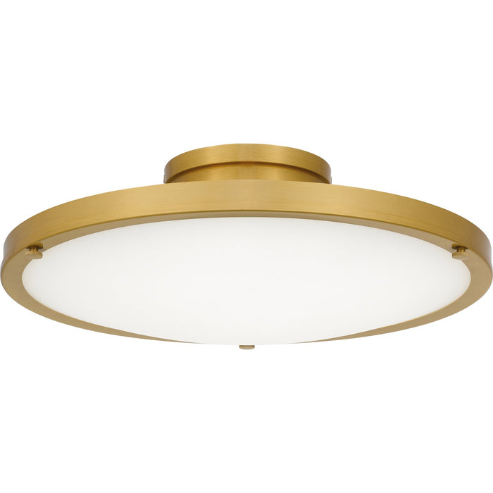 Quoizel QSF6784BRG LED Semi-Flush Mount, Brushed Gold