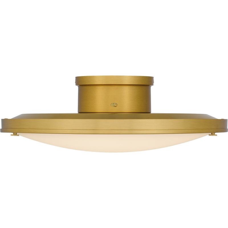 Quoizel QSF6784BRG LED Semi-Flush Mount, Brushed Gold