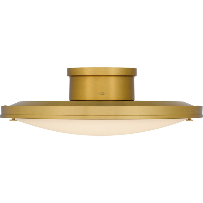 Quoizel QSF6784BRG LED Semi-Flush Mount, Brushed Gold