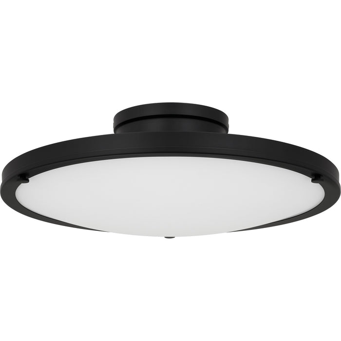 Quoizel QSF6784MBK LED Semi-Flush Mount, Matte Black
