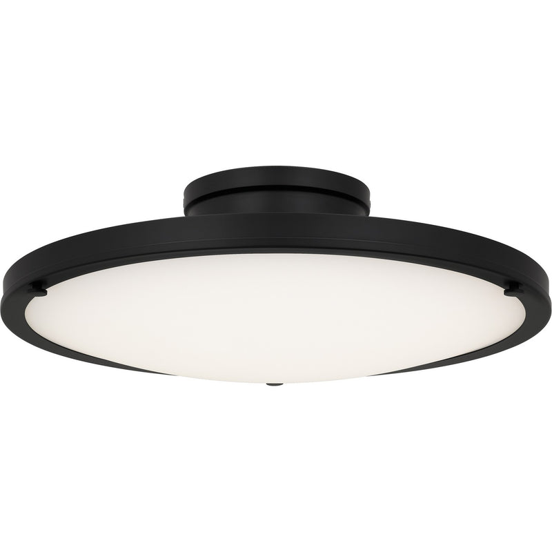 Quoizel QSF6784MBK LED Semi-Flush Mount, Matte Black