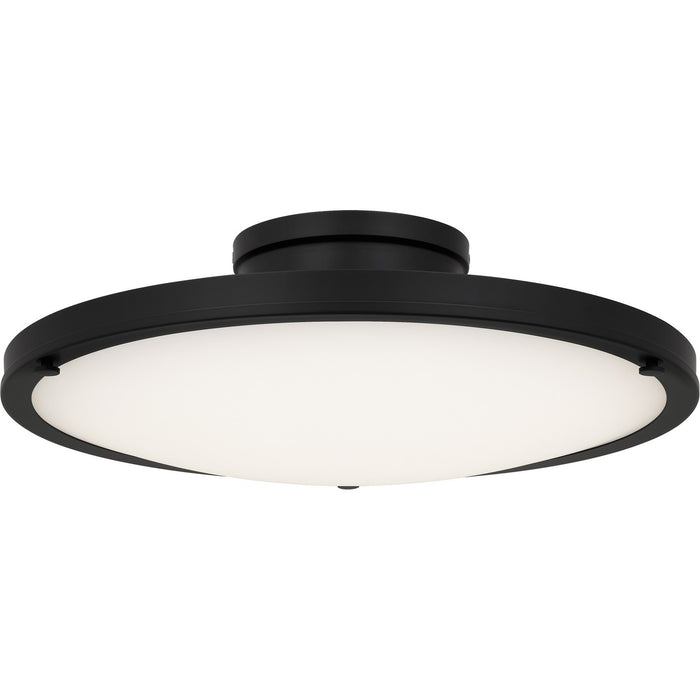 Quoizel QSF6784MBK LED Semi-Flush Mount, Matte Black