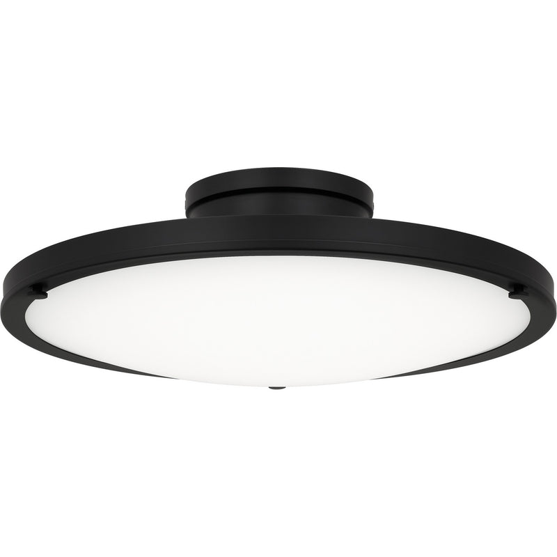 Quoizel QSF6784MBK LED Semi-Flush Mount, Matte Black