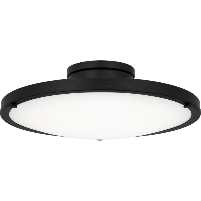 Quoizel QSF6784MBK LED Semi-Flush Mount, Matte Black