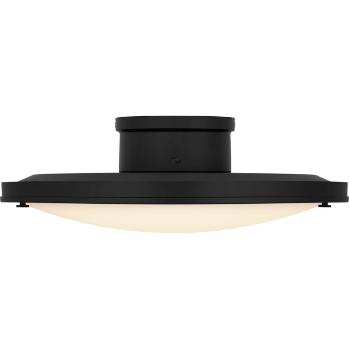 Quoizel QSF6784MBK LED Semi-Flush Mount, Matte Black