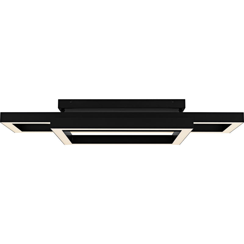 Quoizel QSF6792MBK LED Semi-Flush Mount, Matte Black