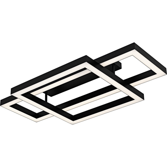 Quoizel QSF6792MBK LED Semi-Flush Mount, Matte Black