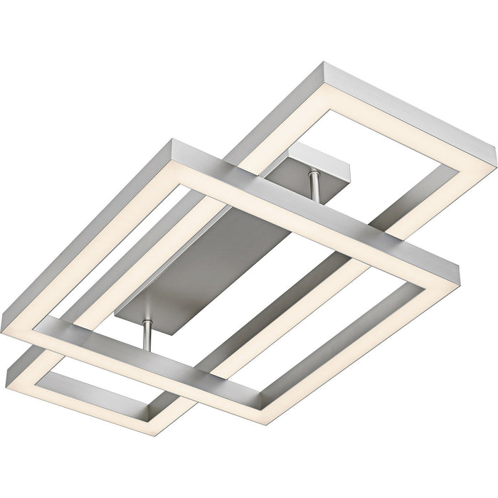 Quoizel QSF6792PBN LED Semi-Flush Mount, Painted Brushed Nickel