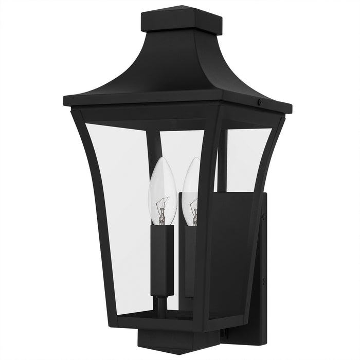Quoizel QTN8408EK Two Light Outdoor Wall Lantern, Earth Black