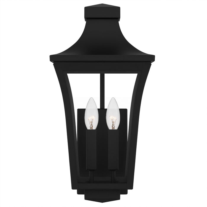 Quoizel QTN8408EK Two Light Outdoor Wall Lantern, Earth Black