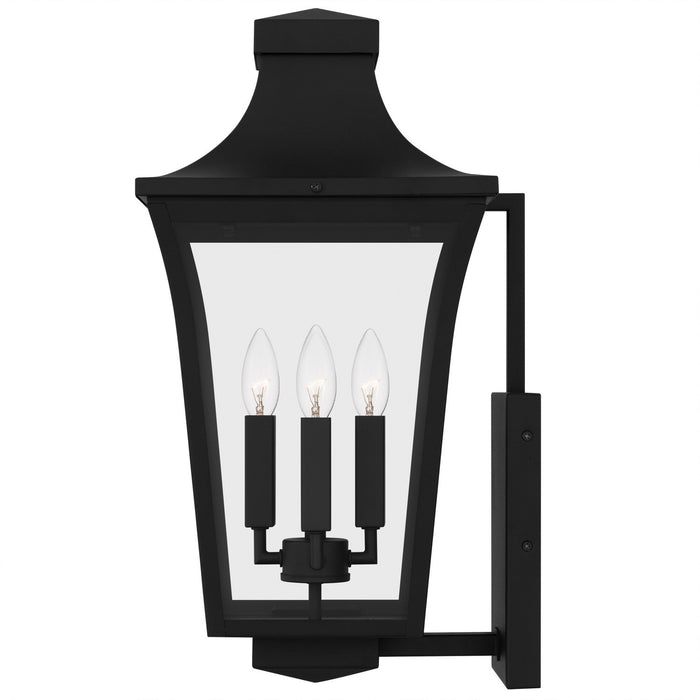 Quoizel QTN8410EK Four Light Outdoor Wall Lantern, Earth Black