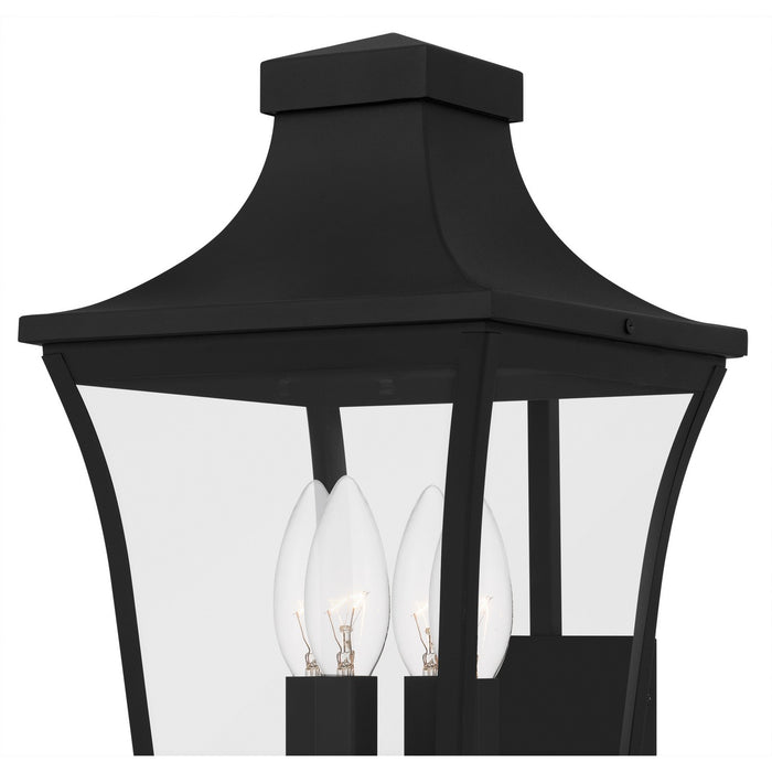 Quoizel QTN8410EK Four Light Outdoor Wall Lantern, Earth Black