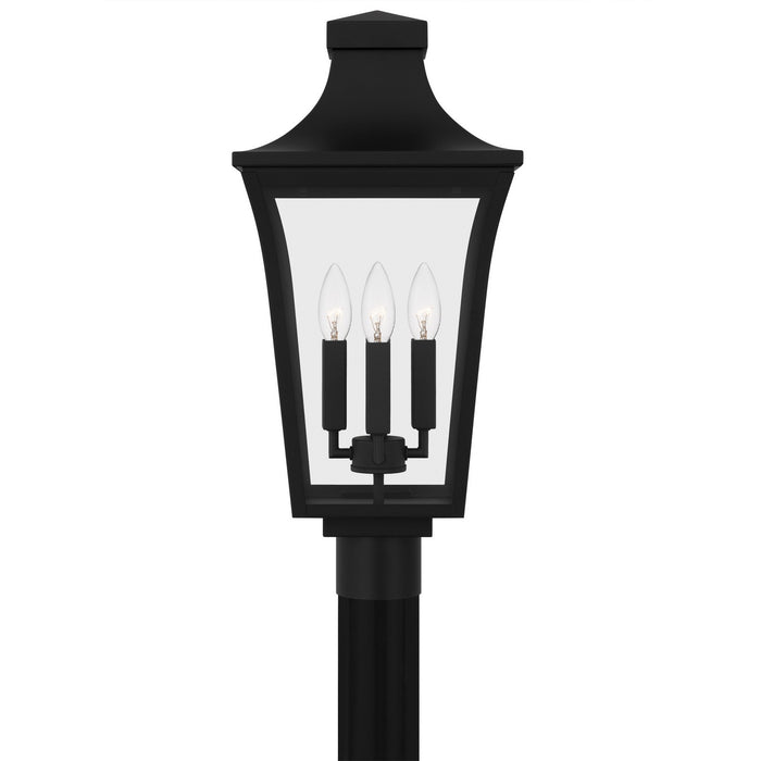 Quoizel QTN9010EK Four Light Outdoor Post Lantern, Earth Black
