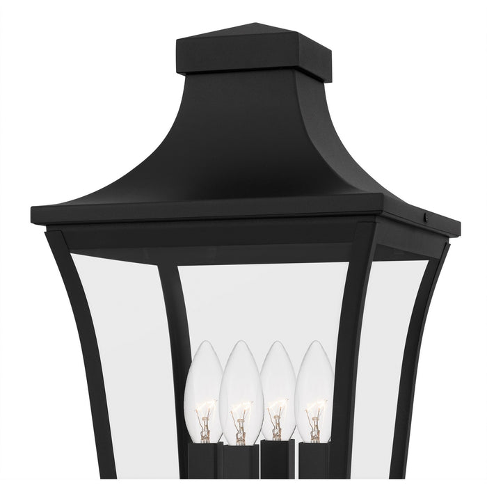 Quoizel QTN9010EK Four Light Outdoor Post Lantern, Earth Black