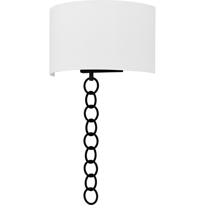 Quoizel QW6798MBK Two Light Wall Sconce, Matte Black