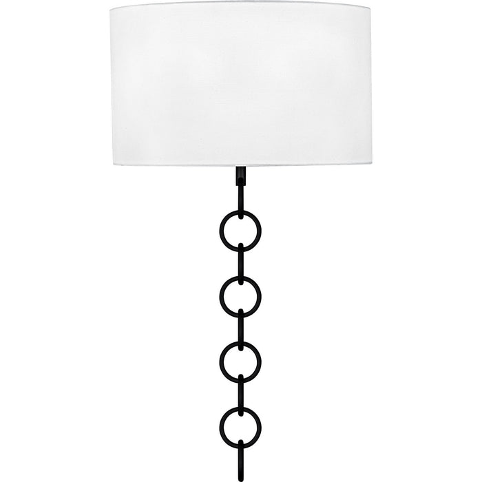 Quoizel QW6798MBK Two Light Wall Sconce, Matte Black
