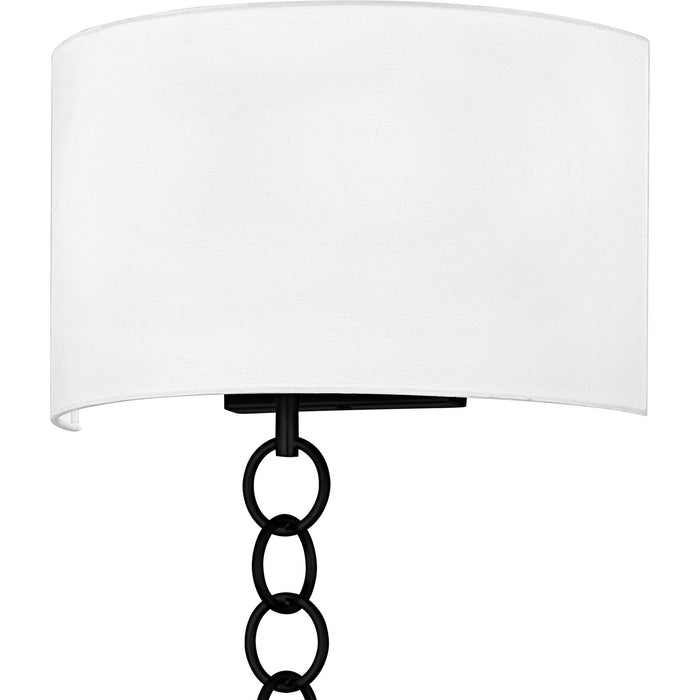 Quoizel QW6798MBK Two Light Wall Sconce, Matte Black