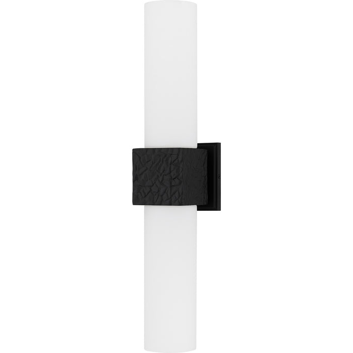 Quoizel QW6800MBK Two Light Wall Sconce, Matte Black