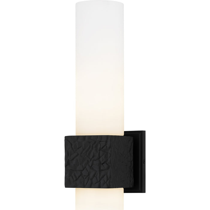 Quoizel QW6800MBK Two Light Wall Sconce, Matte Black