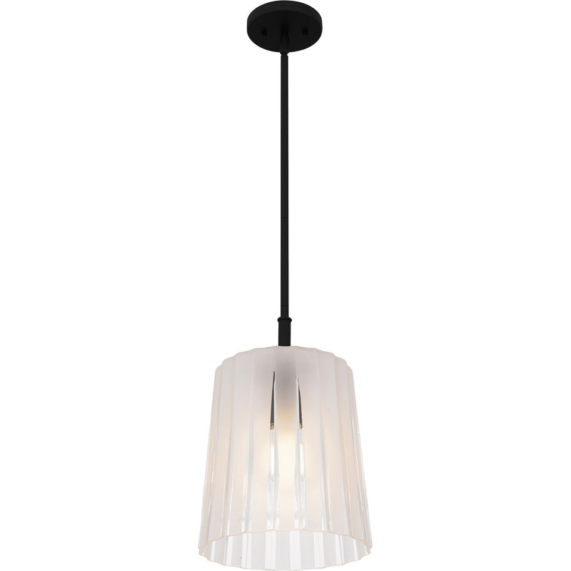 Quoizel RAY1510MBK One Light Mini Pendant, Matte Black