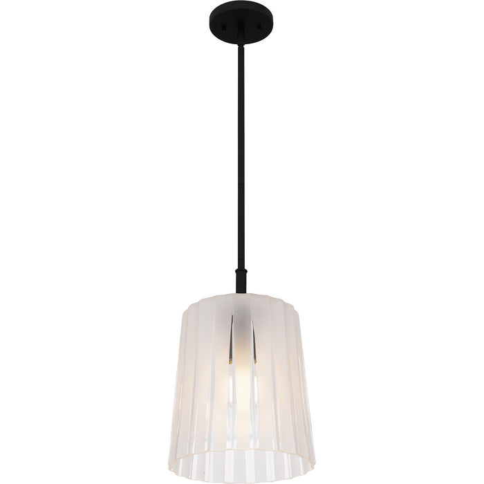 Quoizel RAY1510MBK One Light Mini Pendant, Matte Black