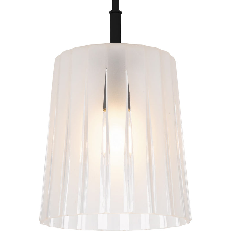 Quoizel RAY1510MBK One Light Mini Pendant, Matte Black