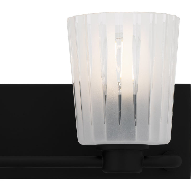 Quoizel RAY8616MBK Two Light Bath, Matte Black