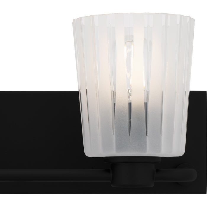 Quoizel RAY8616MBK Two Light Bath, Matte Black