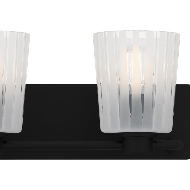 Quoizel RAY8624MBK Three Light Bath, Matte Black