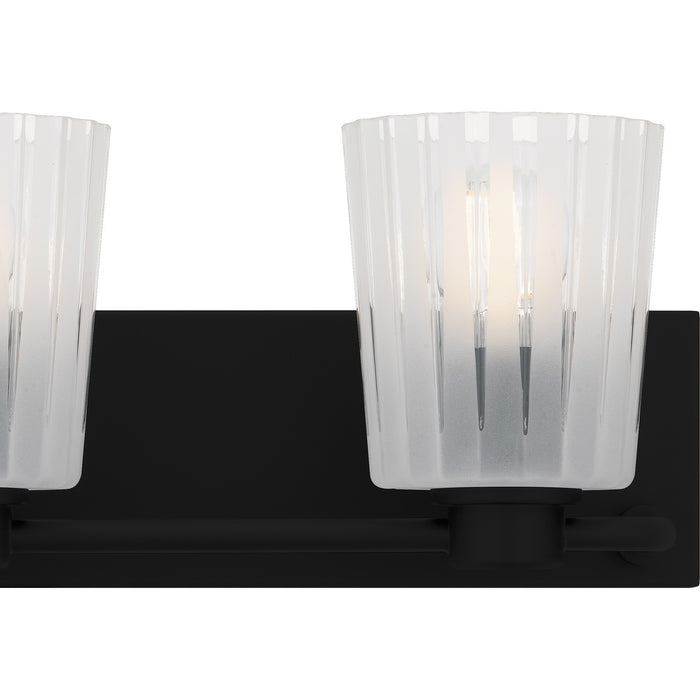 Quoizel RAY8624MBK Three Light Bath, Matte Black