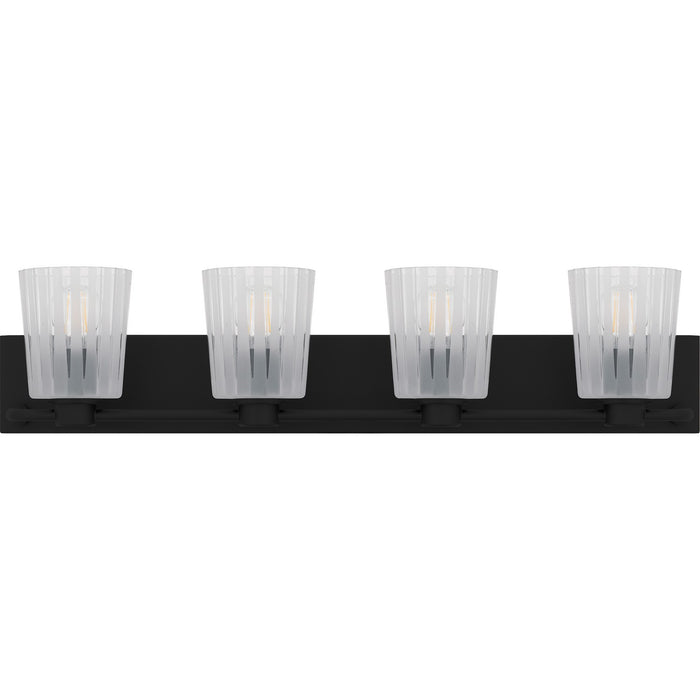 Quoizel RAY8632MBK Four Light Bath, Matte Black