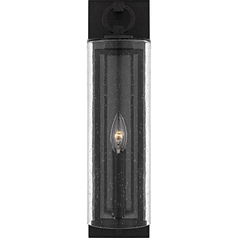 Quoizel RDN8405SBK One Light Outdoor Wall Lantern, Stone Black