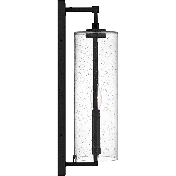 Quoizel RDN8405SBK One Light Outdoor Wall Lantern, Stone Black