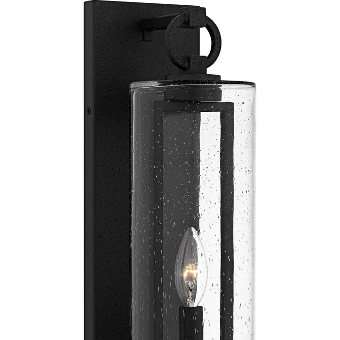 Quoizel RDN8405SBK One Light Outdoor Wall Lantern, Stone Black
