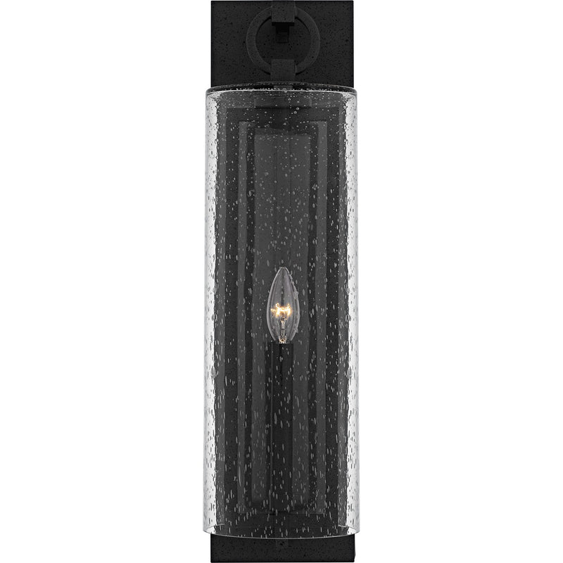 Quoizel RDN8406SBK One Light Outdoor Wall Lantern, Stone Black