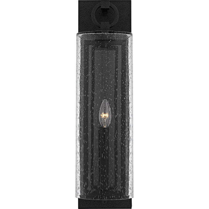 Quoizel RDN8406SBK One Light Outdoor Wall Lantern, Stone Black