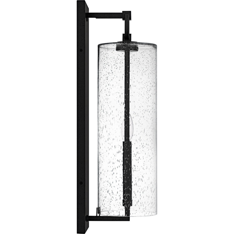 Quoizel RDN8406SBK One Light Outdoor Wall Lantern, Stone Black